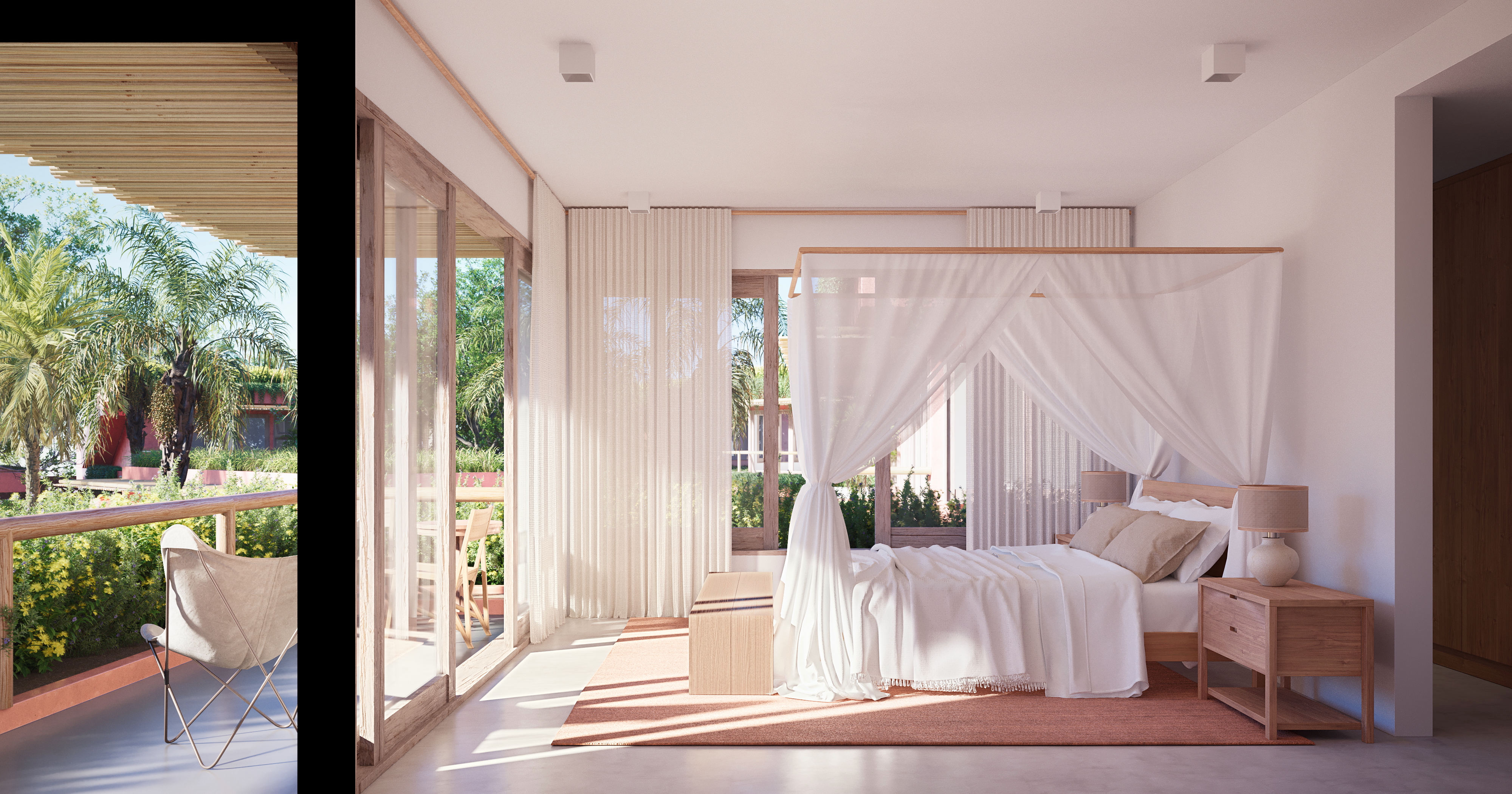 Casa Brisa Suave garden and façade